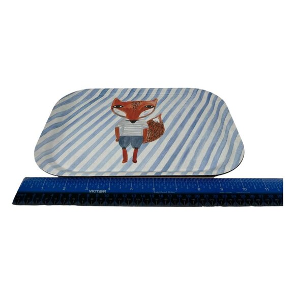 Donna Wilson Fox Stripes Artist Mini Trinket Desk Tray Melamine Made Belgium - Picture 11 of 12